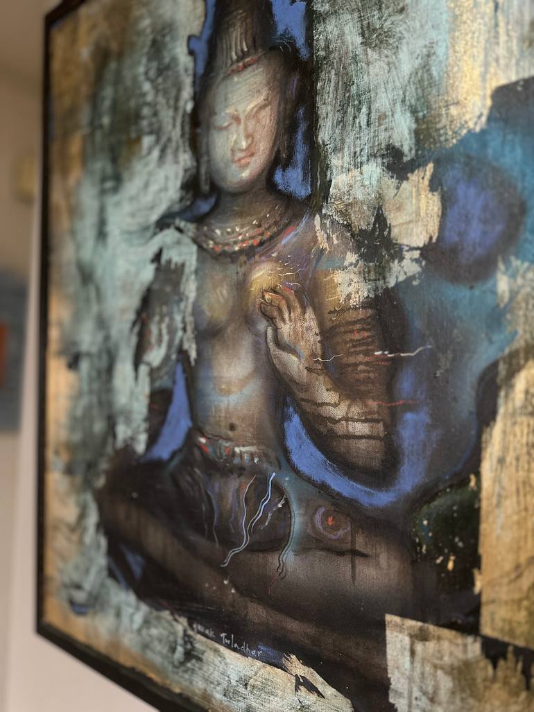 Original Conceptual Religion Painting by Yuvak Tuladhar