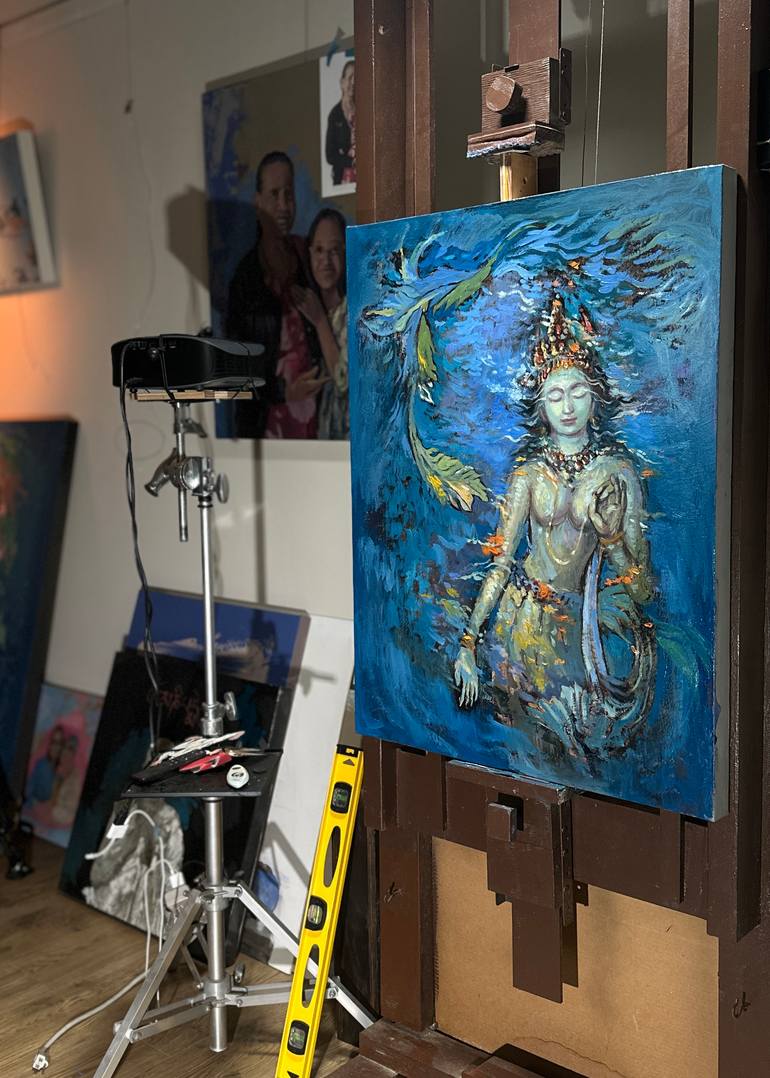 Original Conceptual Women Painting by Yuvak Tuladhar