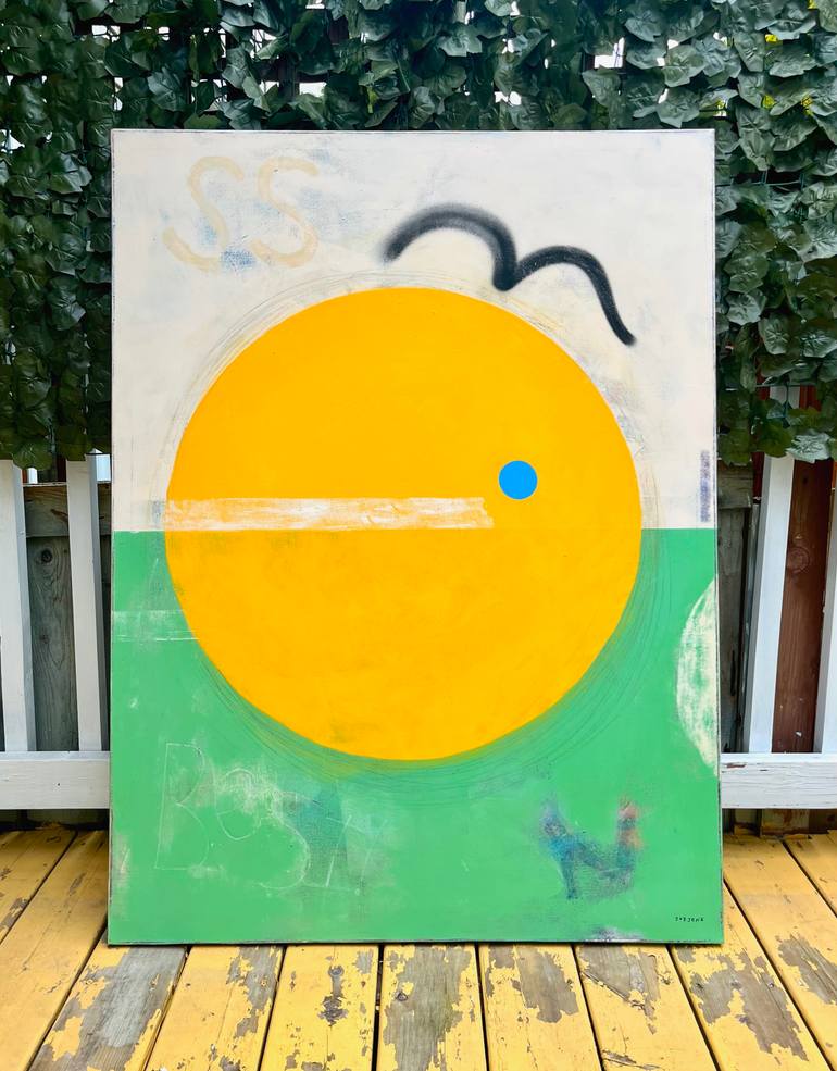 Original Abstract Expressionism Abstract Painting by Joejene C Santos