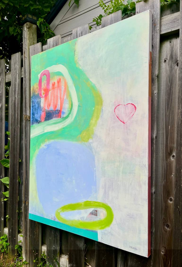 Original Abstract Expressionism Abstract Painting by Joejene C Santos