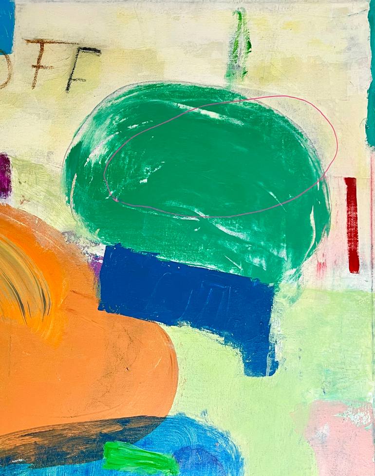 Original Abstract Expressionism Abstract Painting by Joejene C Santos