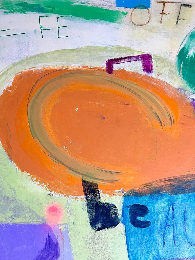 Original Abstract Expressionism Abstract Painting by Joejene C Santos