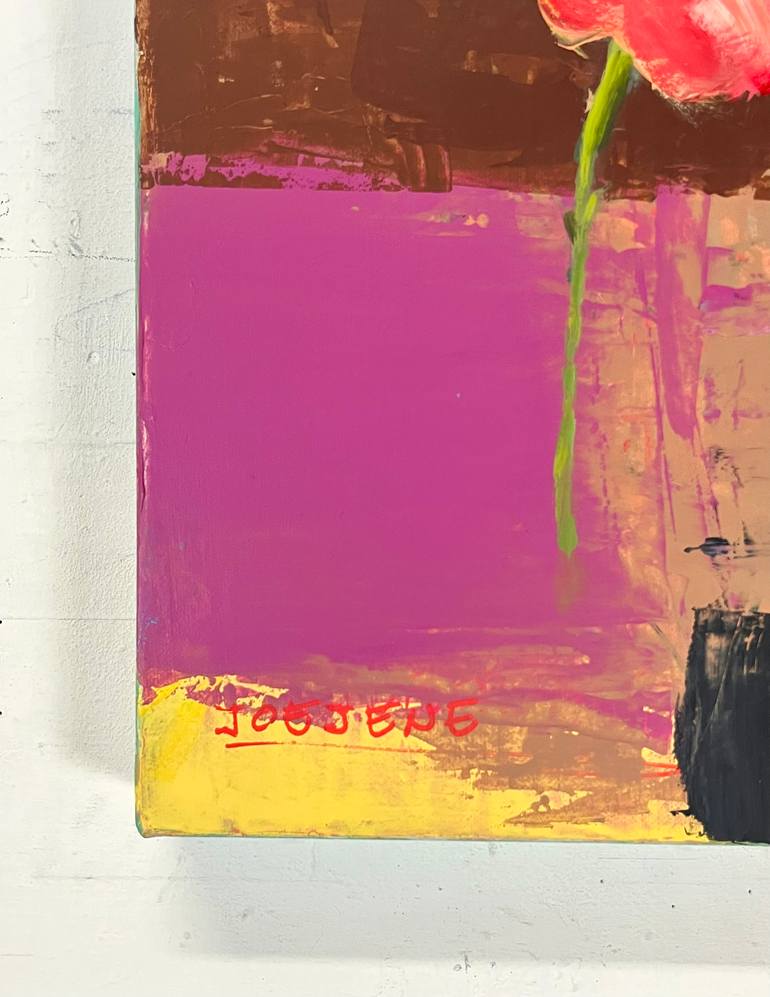 Original Abstract Expressionism Abstract Painting by Joejene C Santos