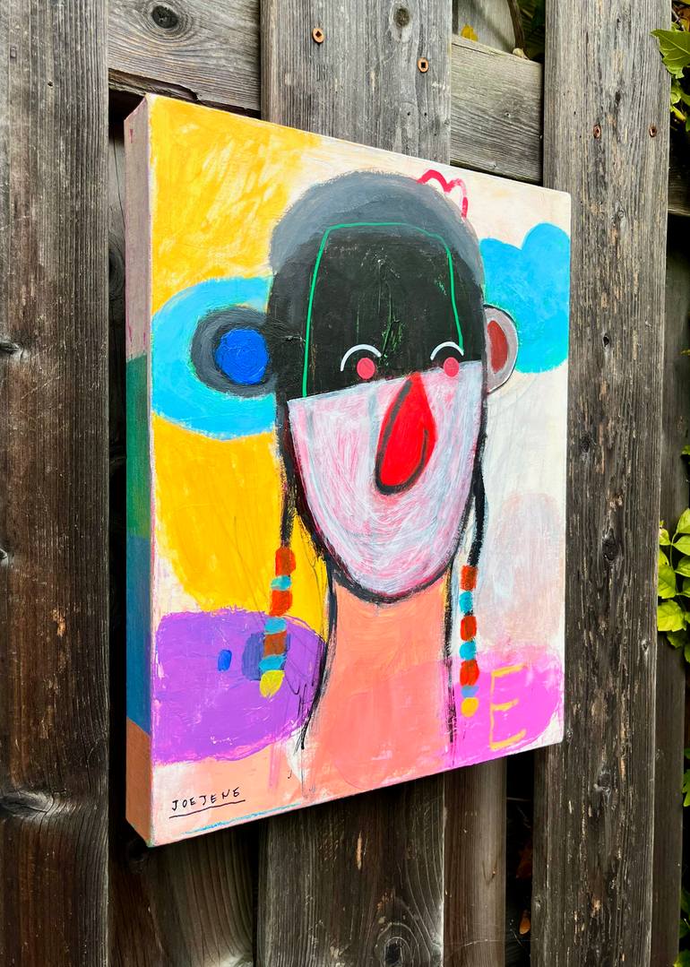 Original Abstract Expressionism Abstract Painting by Joejene C Santos