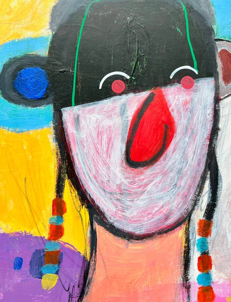 Original Abstract Expressionism Abstract Painting by Joejene C Santos