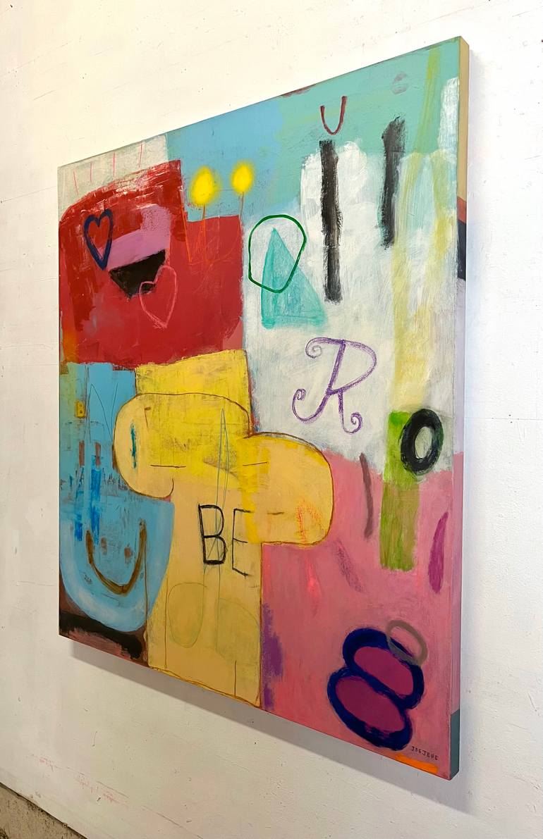 Original Abstract Expressionism Abstract Painting by Joejene C Santos