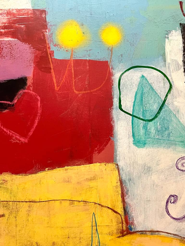 Original Abstract Expressionism Abstract Painting by Joejene C Santos