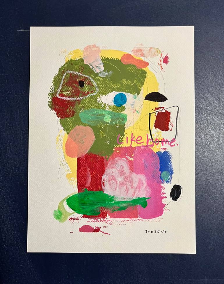 Original Abstract Expressionism Abstract Painting by Joejene C Santos