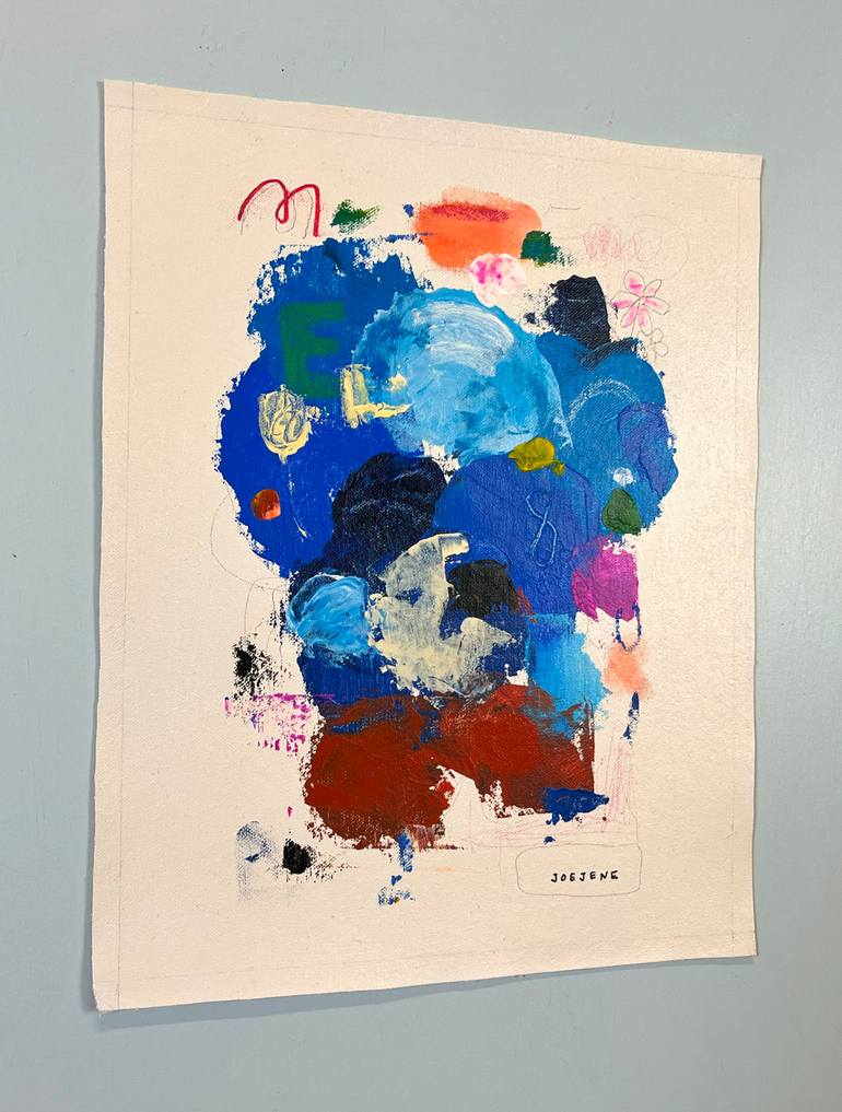 Original Abstract Expressionism Abstract Painting by Joejene C Santos