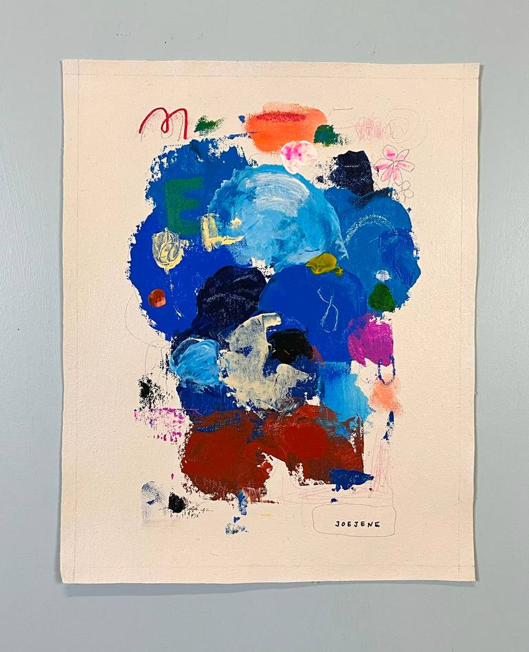 Original Abstract Expressionism Abstract Painting by Joejene C Santos