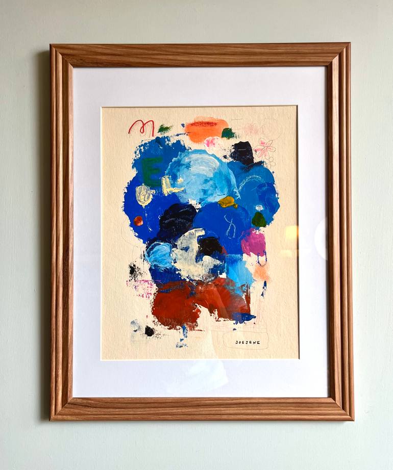 Original Abstract Expressionism Abstract Painting by Joejene C Santos