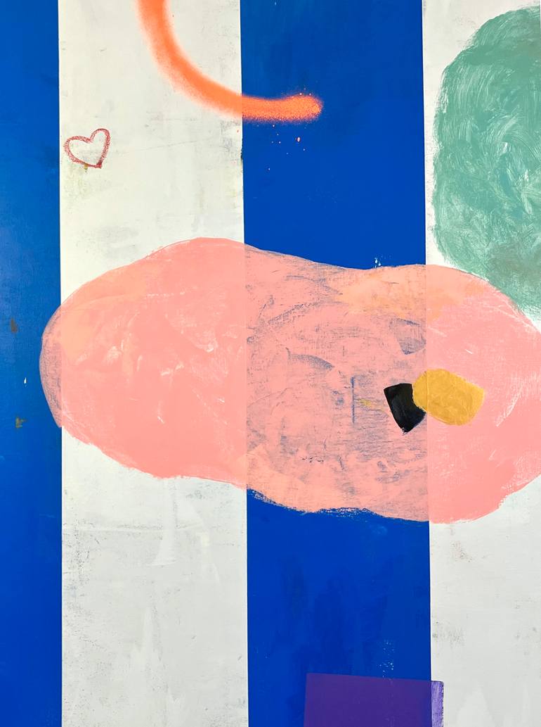 Original Abstract Expressionism Abstract Painting by Joejene C Santos