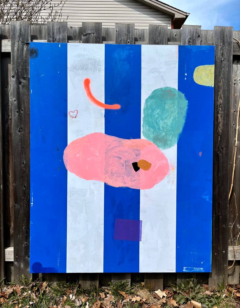 Original Abstract Expressionism Abstract Painting by Joejene C Santos