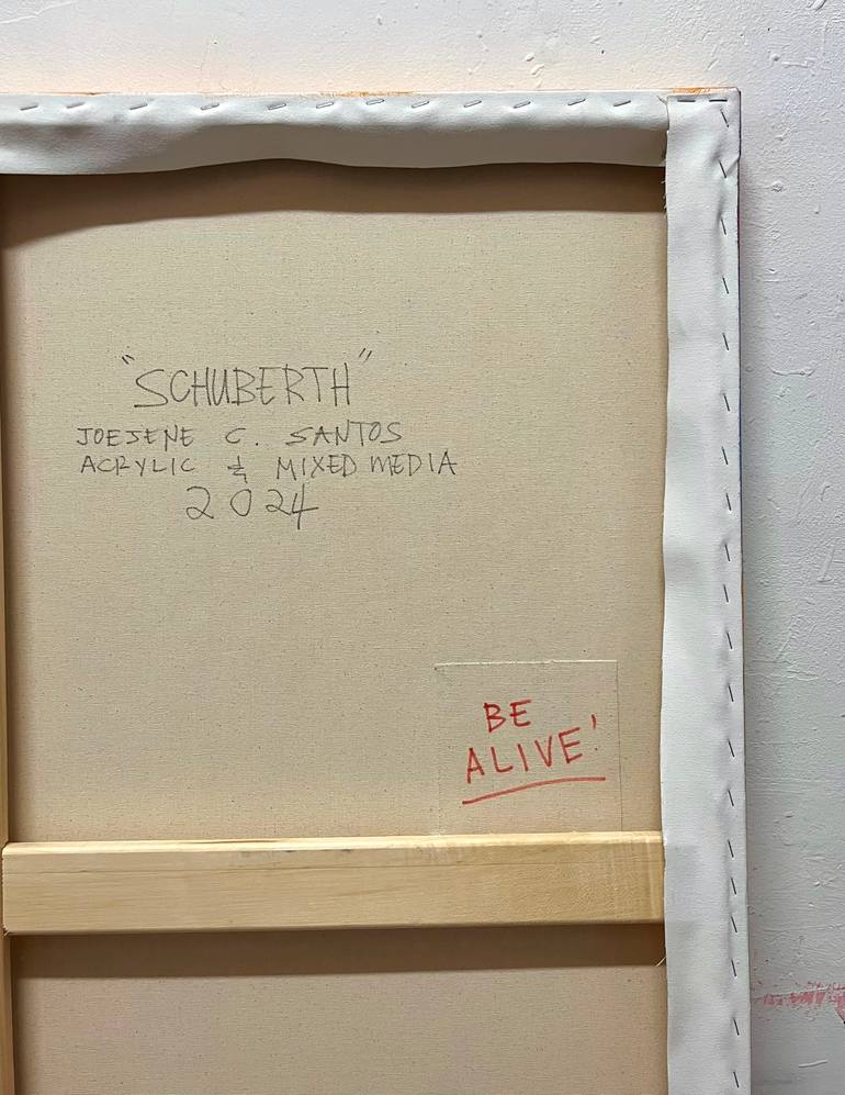 Original Abstract Expressionism Abstract Painting by Joejene C Santos