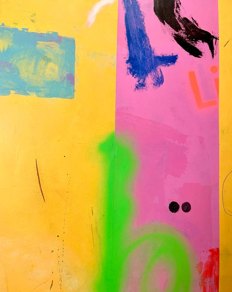 Original Abstract Expressionism Abstract Painting by Joejene C Santos