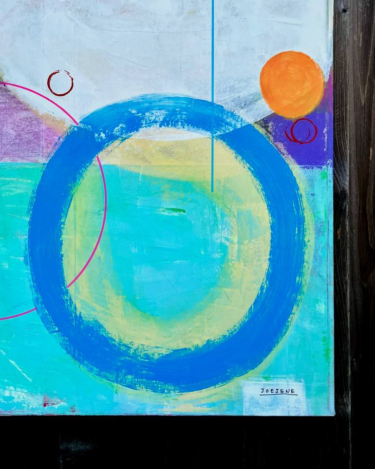 Original Abstract Expressionism Abstract Painting by Joejene C Santos