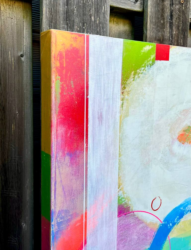 Original Abstract Expressionism Abstract Painting by Joejene C Santos