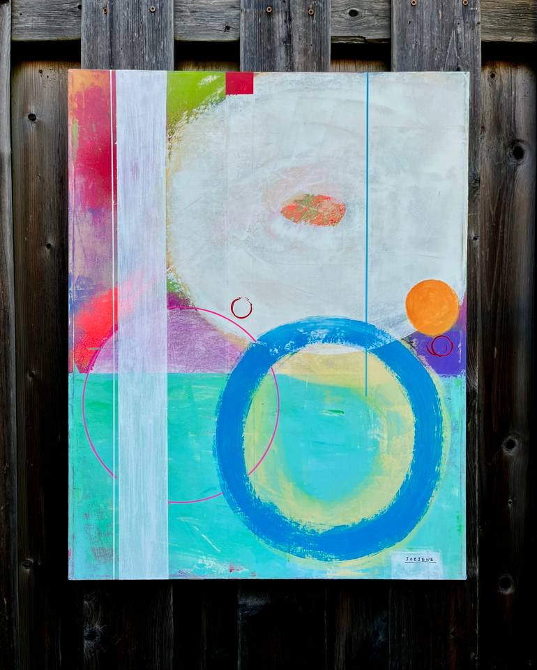 Original Abstract Expressionism Abstract Painting by Joejene C Santos