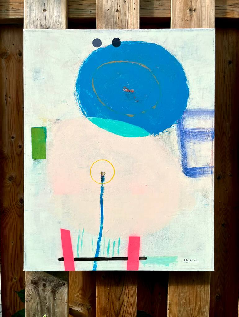Original Abstract Expressionism Abstract Painting by Joejene C Santos