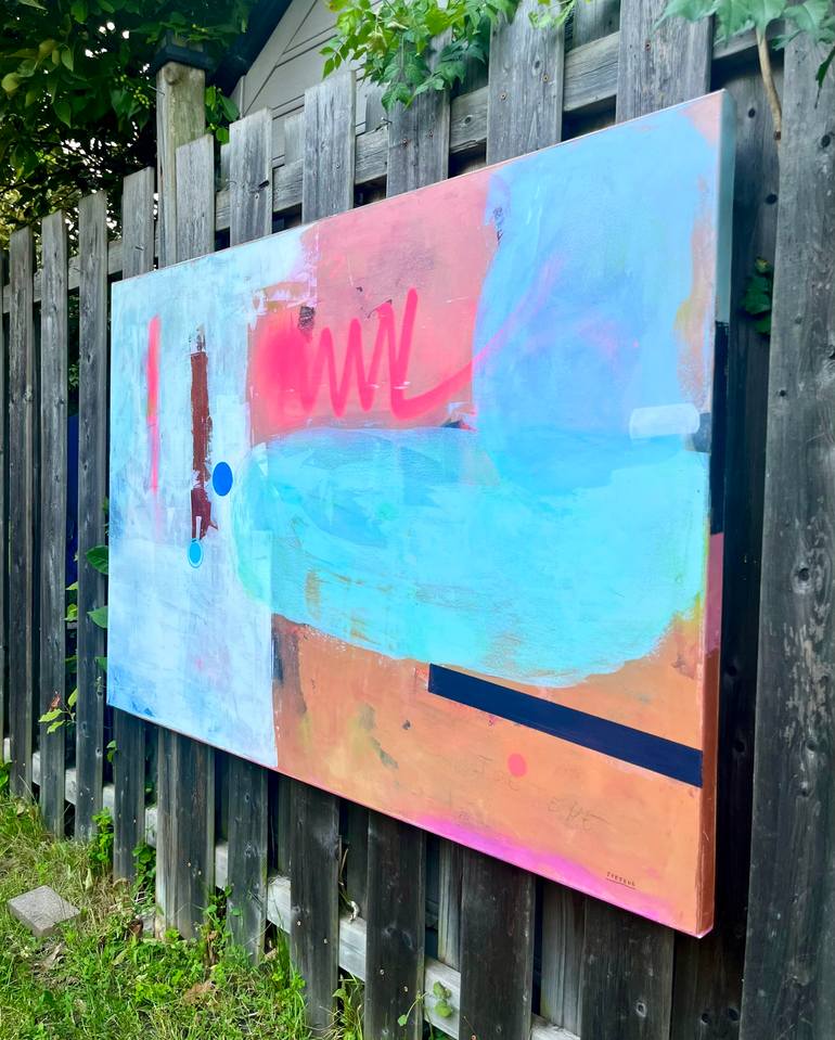 Original Abstract Expressionism Abstract Painting by Joejene C Santos