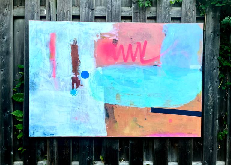Original Abstract Expressionism Abstract Painting by Joejene C Santos