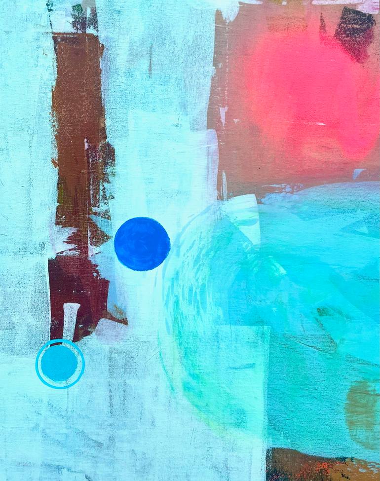 Original Abstract Expressionism Abstract Painting by Joejene C Santos