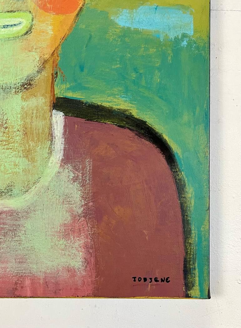 Original Abstract People Painting by Joejene C Santos
