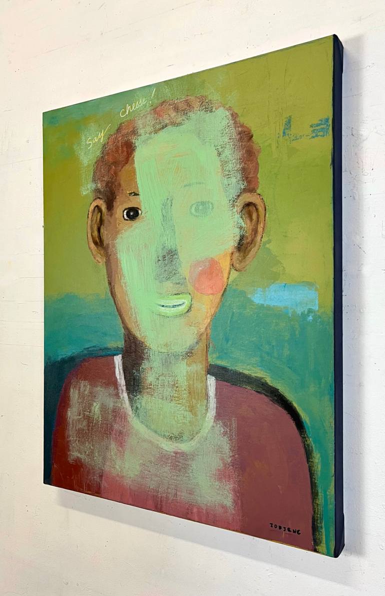 Original Abstract People Painting by Joejene C Santos