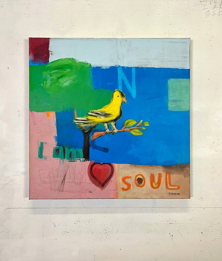 Original Abstract Expressionism Abstract Painting by Joejene C Santos