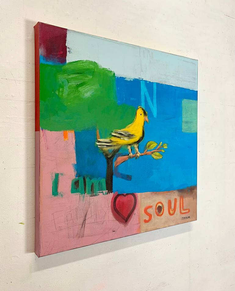 Original Abstract Expressionism Abstract Painting by Joejene C Santos