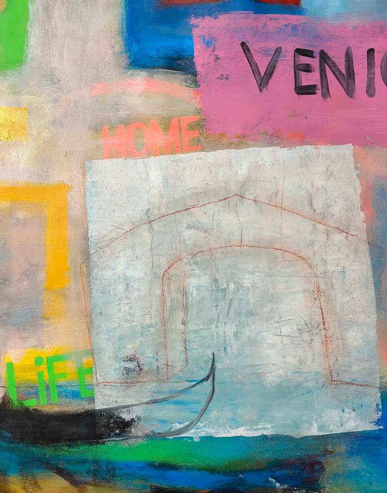 Original Abstract Expressionism Abstract Painting by Joejene C Santos