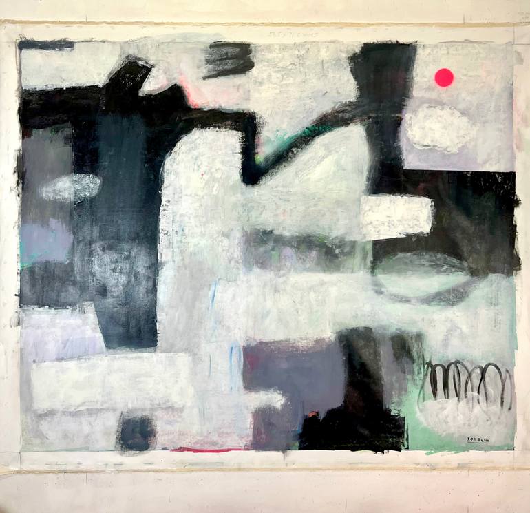 Original Abstract Expressionism Abstract Painting by Joejene C Santos