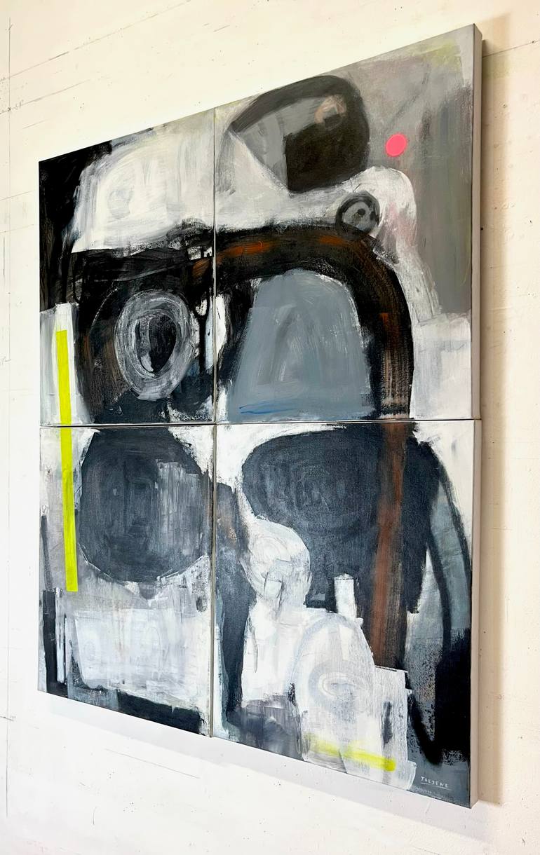 Original Abstract Expressionism Abstract Painting by Joejene C Santos