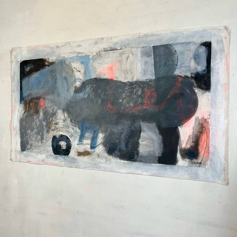 Original Abstract Expressionism Abstract Painting by Joejene C Santos