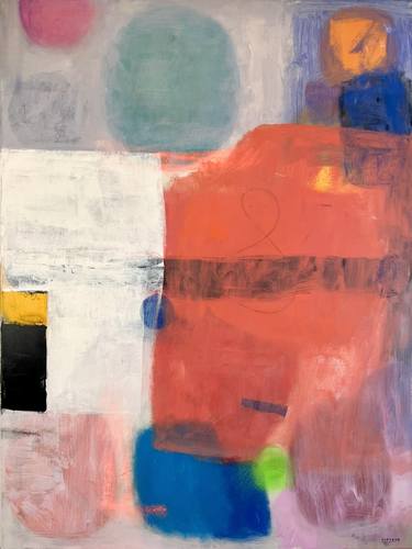 Original Abstract Expressionism Abstract Painting by Joejene C Santos