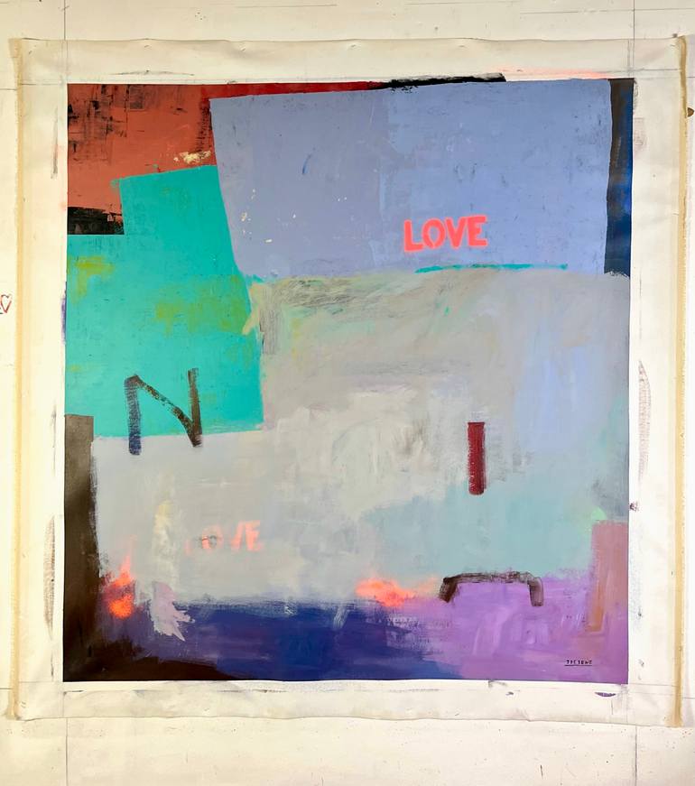 Original Abstract Expressionism Abstract Painting by Joejene C Santos