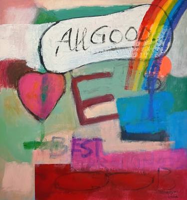 Original Abstract Expressionism Abstract Painting by Joejene C Santos