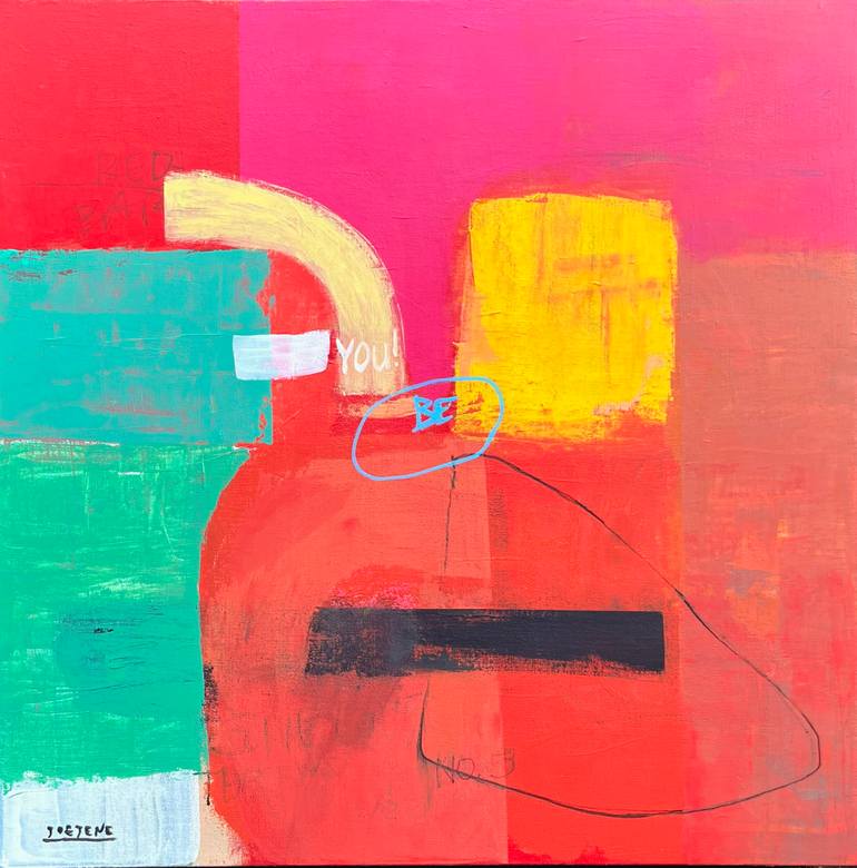 Original Abstract Painting by Joejene C Santos | Abstract Art on Canvas | Just The Way You Are