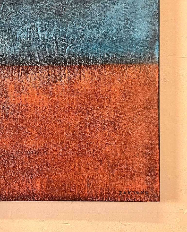 Original Abstract Landscape Painting by Joejene C Santos