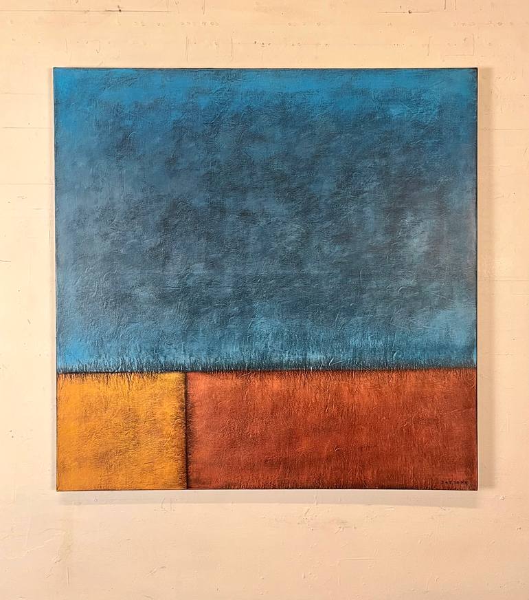 Original Abstract Landscape Painting by Joejene C Santos