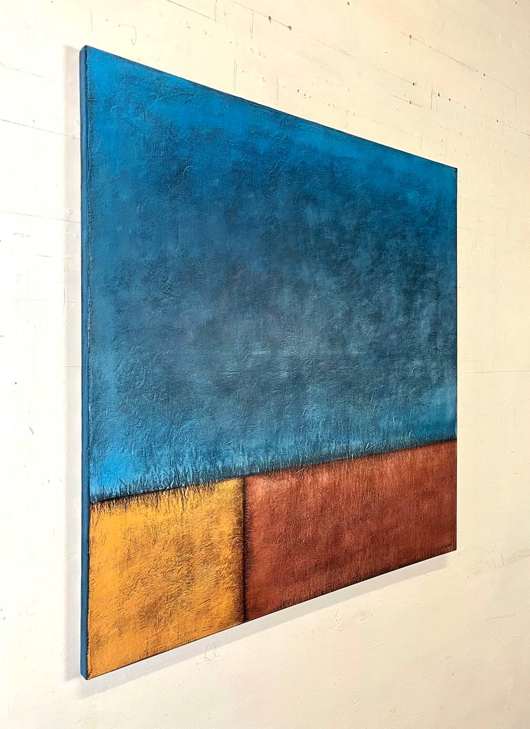Original Abstract Landscape Painting by Joejene C Santos
