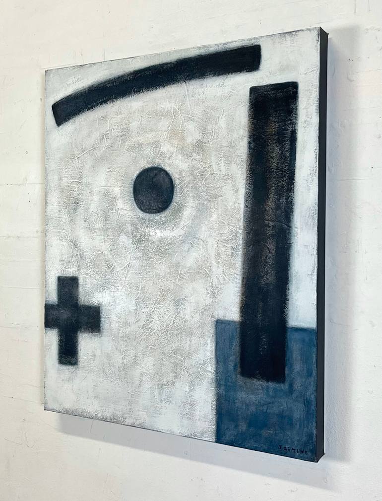 Original Abstract Geometric Painting by Joejene C Santos
