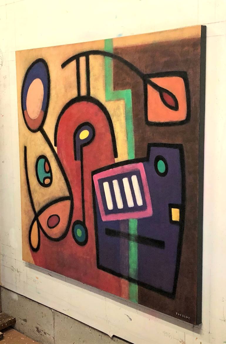 Original Abstract Love Painting by Joejene C Santos