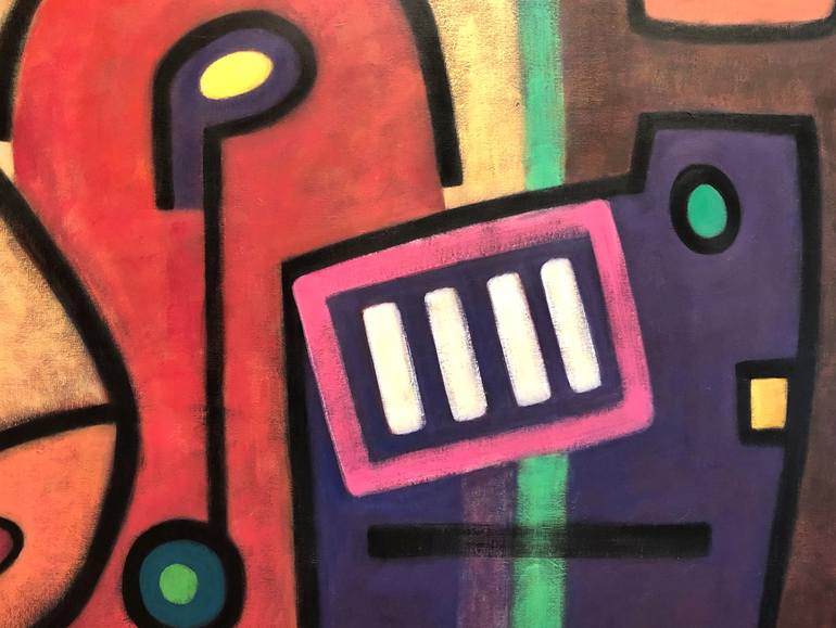 Original Abstract Love Painting by Joejene C Santos