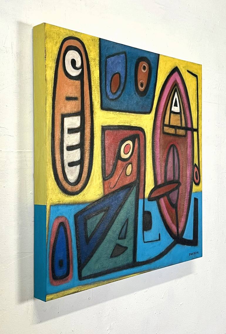 Original Abstract Fish Painting by Joejene C Santos