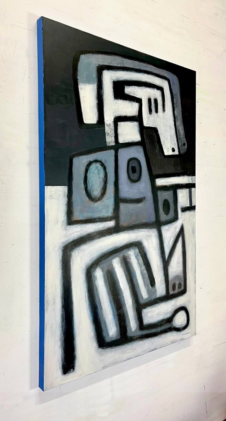 Original Abstract Expressionism Abstract Painting by Joejene C Santos