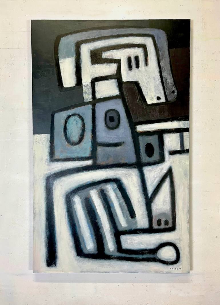 Original Abstract Expressionism Abstract Painting by Joejene C Santos
