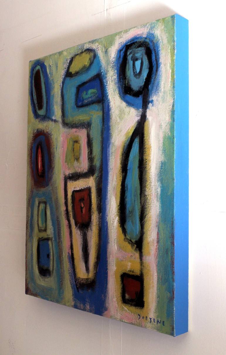 Original Abstract Expressionism Abstract Painting by Joejene C Santos