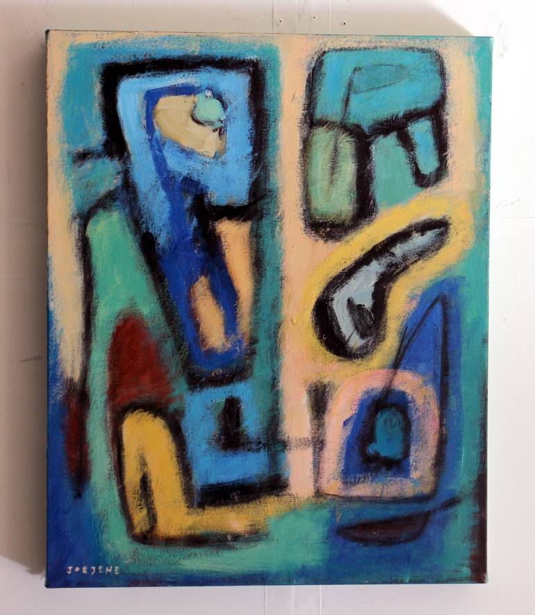 Original Abstract Expressionism Abstract Painting by Joejene C Santos