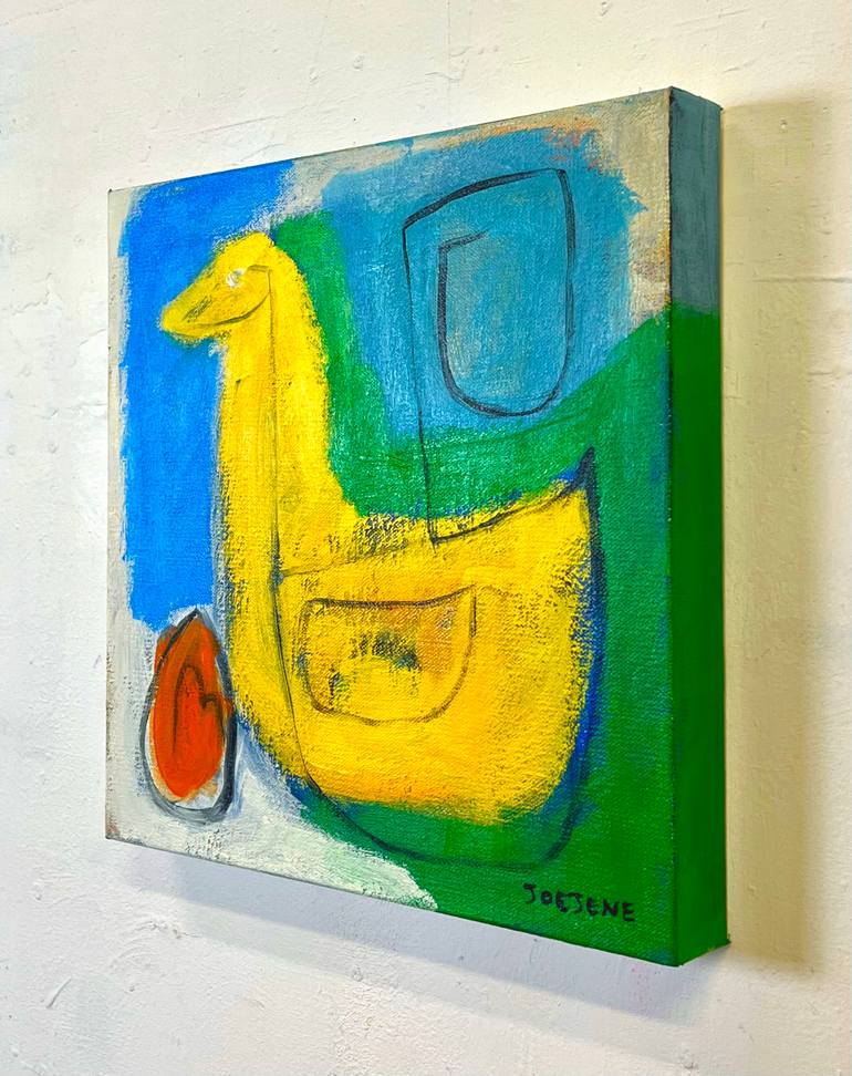 Original Abstract Expressionism Abstract Painting by Joejene C Santos